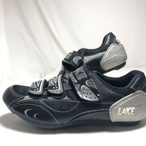 LAKE M-CX105 Mens Size 6.5 Black Gray Cycling Shoe